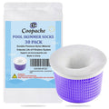 Coopache pool skimmer socks 30-pack with white mesh filter basket and bag