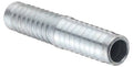 Zinc-plated steel barbed hose mender fitting with ribbed shank, hose ID 1-1/2 in