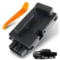 Black seat power adjust switch module with orange release lever and connector