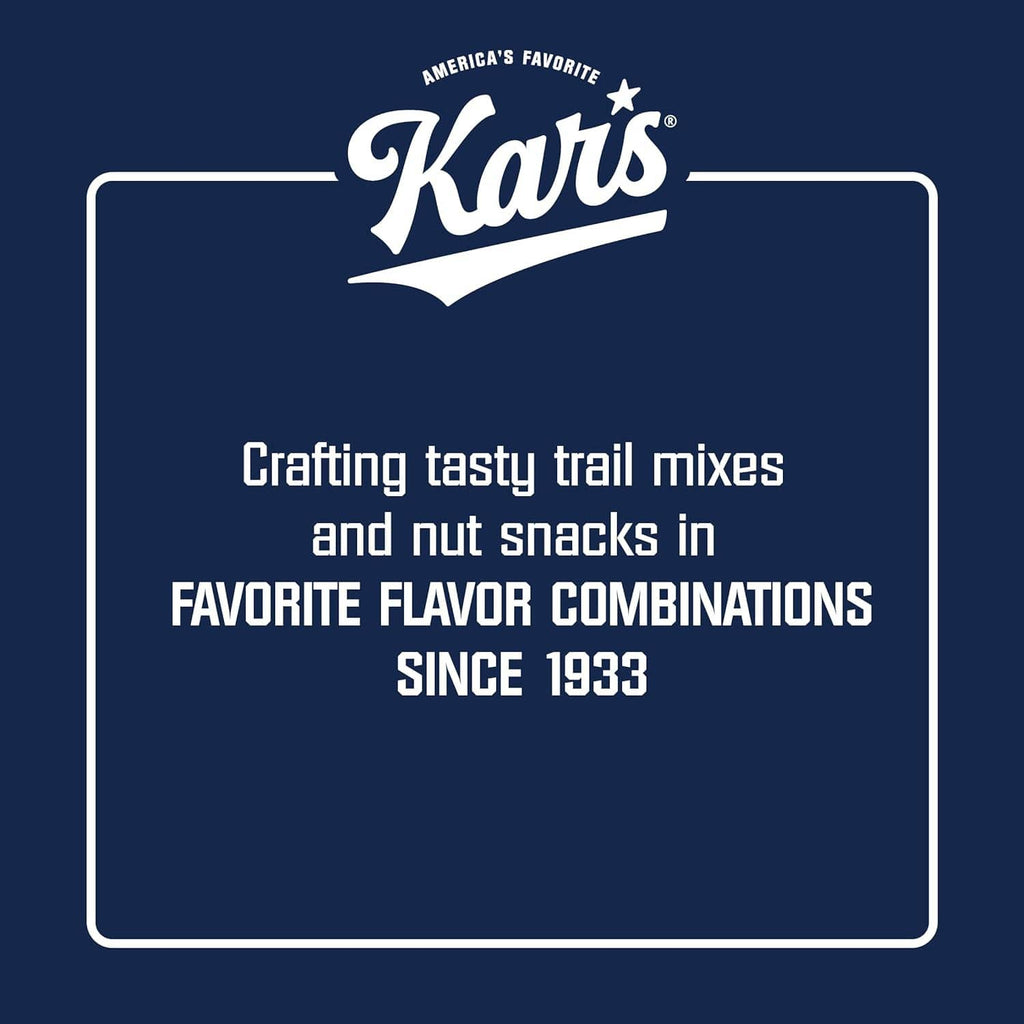 Kar’S Nuts brand info panel: crafting trail mixes and nut snacks since 1933