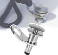 Marine stainless steel quick-release fender lock cleat with round holder and base