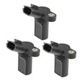 Camshaft position sensor with black plastic housing and metal mounting loop