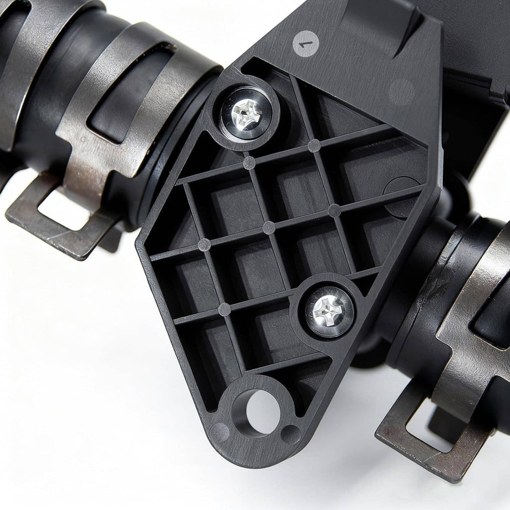 HVAC heater control valve with black housing and metal mounting screws