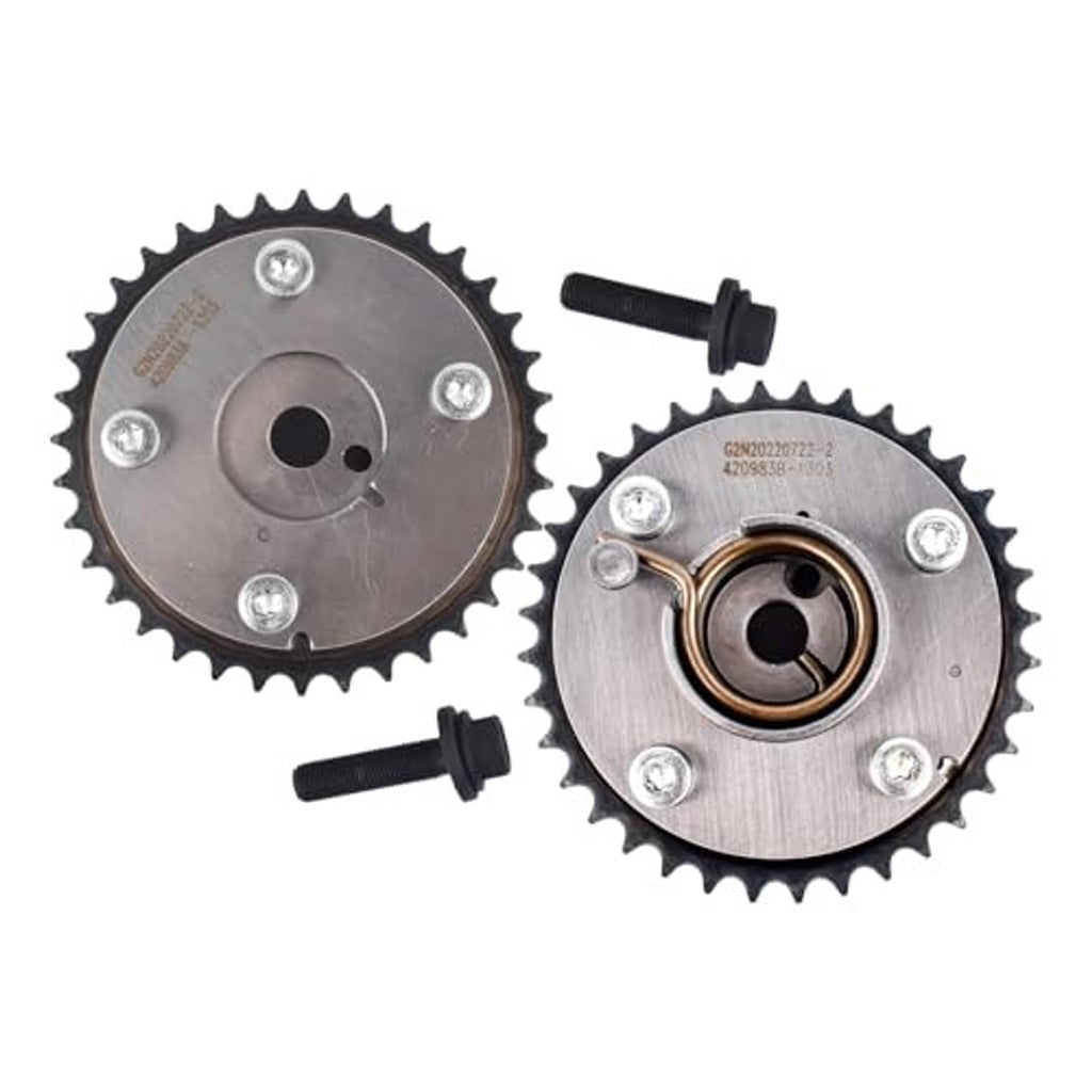 VVT camshaft sprocket gear set with two silver toothed gears and visible bearings