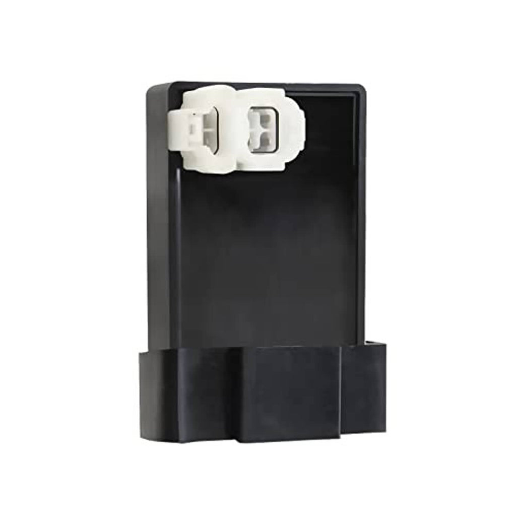 Ignition control CDI box with black body and two-position white plug connector