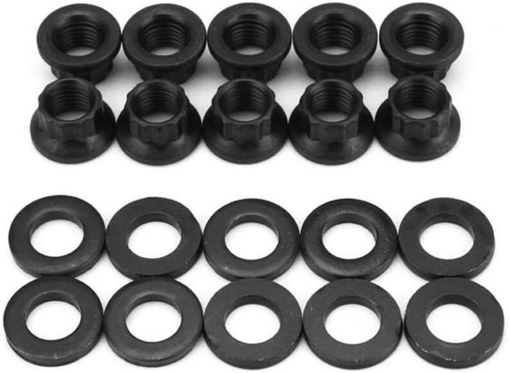 Black nuts and washers hardware set for engine head stud replacement