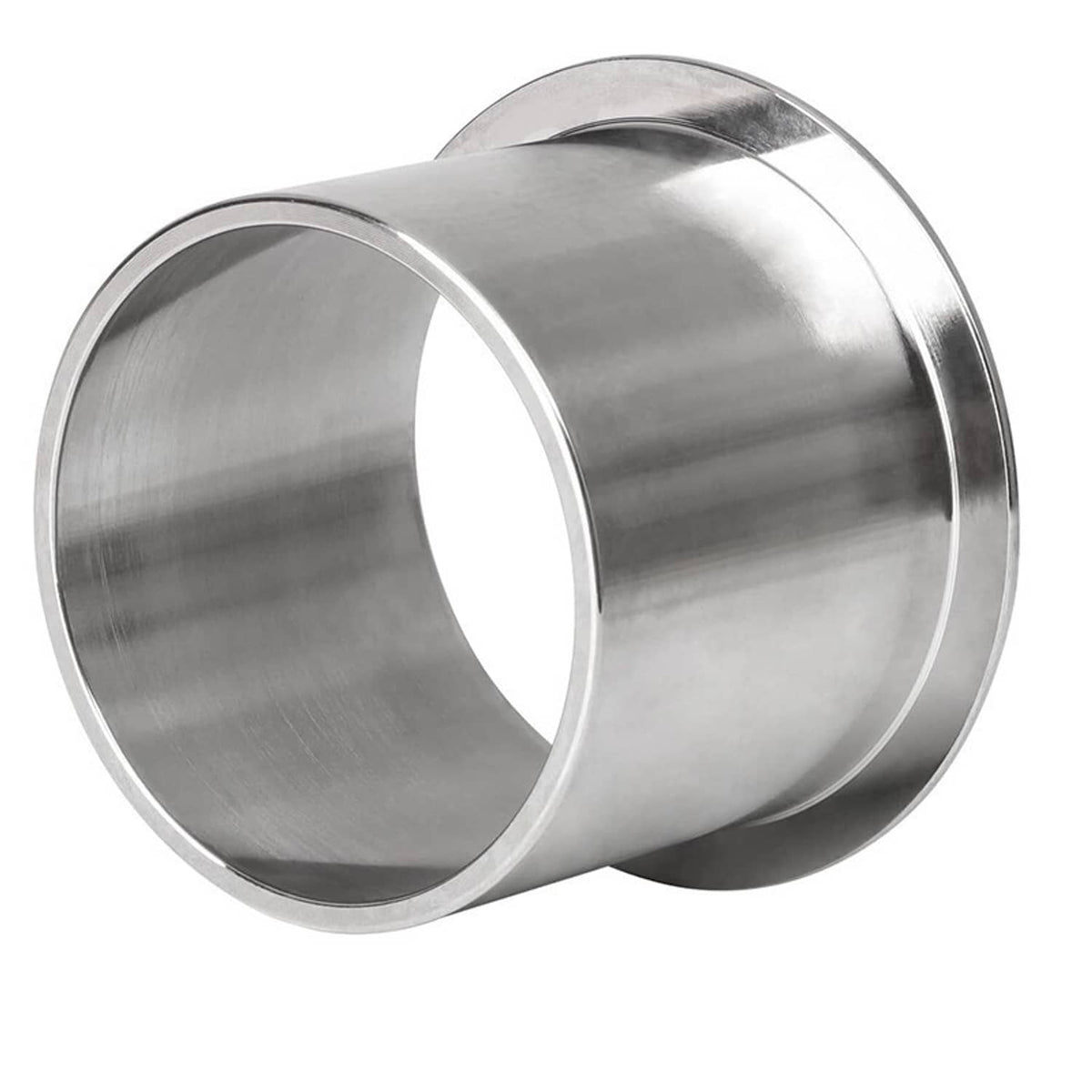 Stainless steel cylinder sleeve with smooth bore and chamfered lip