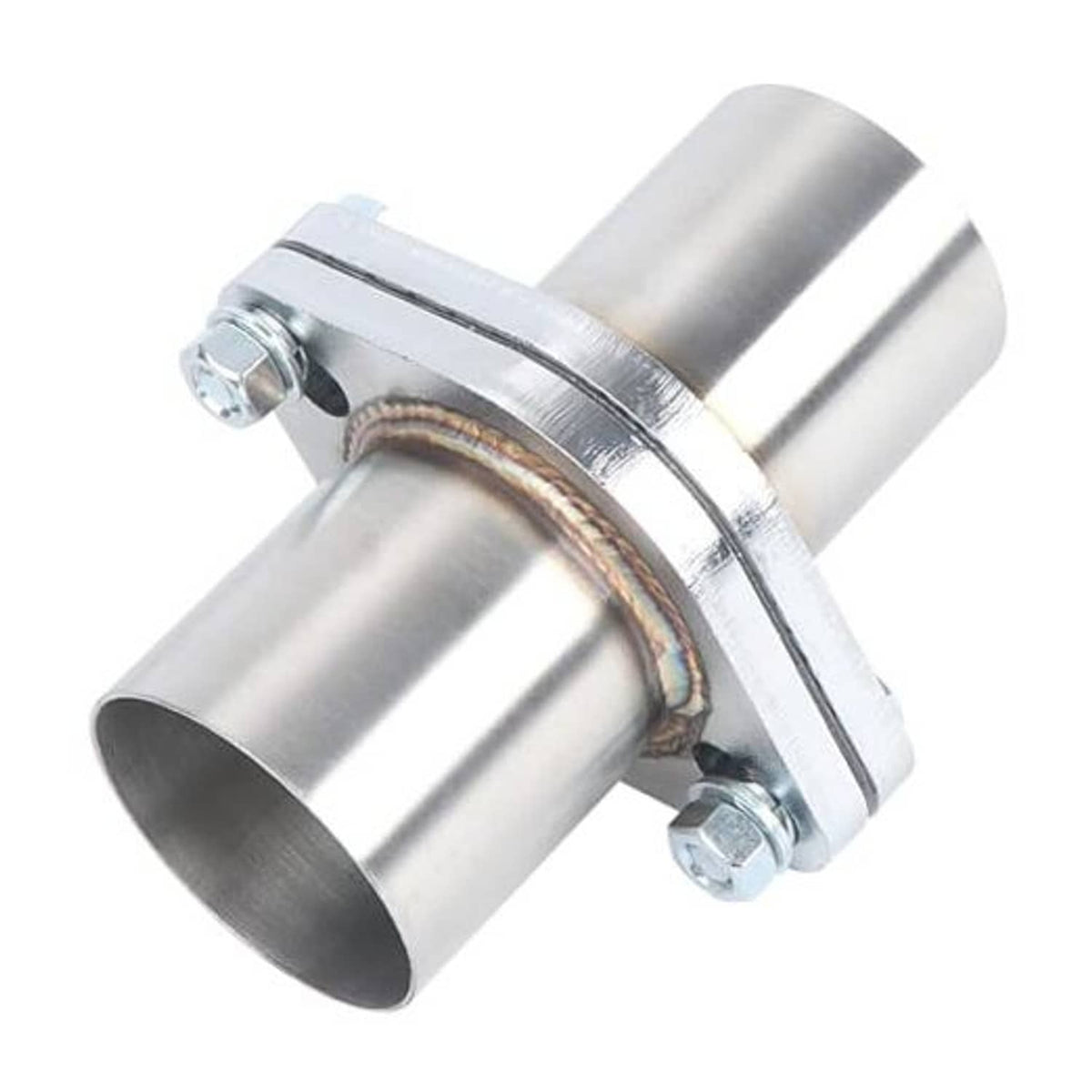 Stainless steel exhaust flange repair clamp kit with gasket and bolts, 2.5 in.