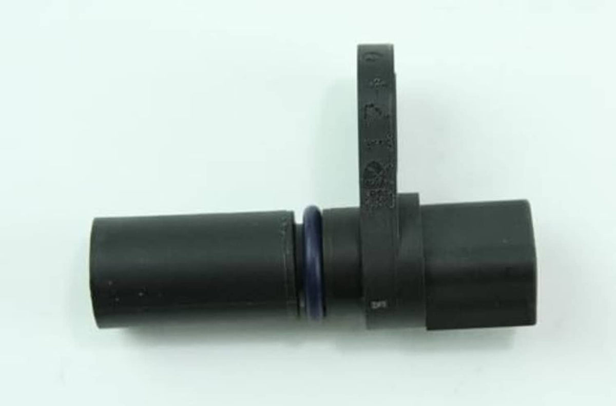 Black camshaft position sensor with blue center sleeve and vertical key