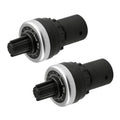 Rotary potentiometer with black housing, silver metal ring, and front adjustment dial
