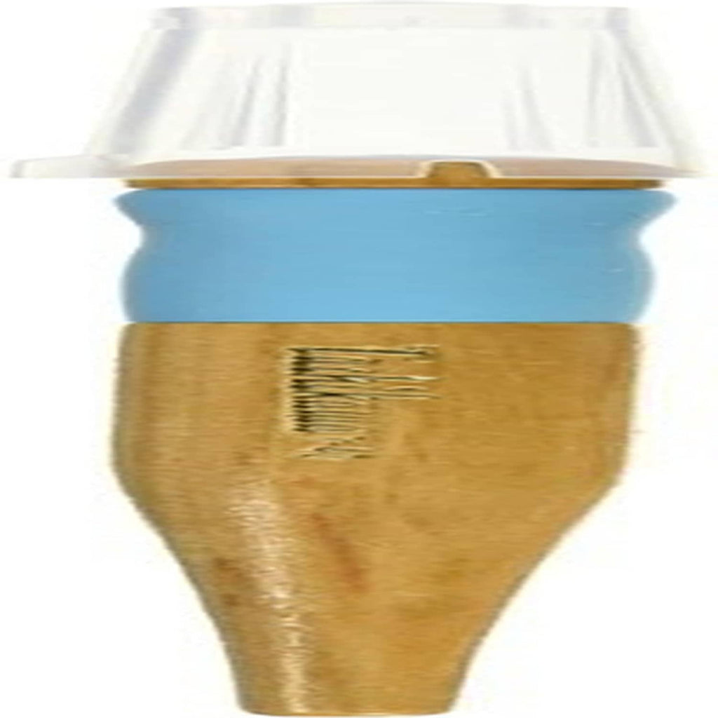 Gold metal pen nib holder with conical shape and embossed marking