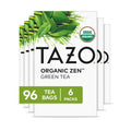 TAZO Organic Zen green tea bags box with mint leaves and USDA Organic seal