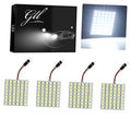 LED panel dome light kit with black box and bright white square LED panel