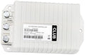 White DC motor controller box with wiring terminals and visible model label plate
