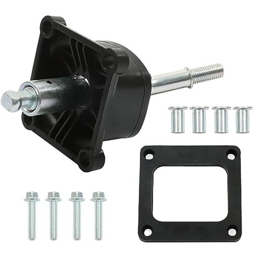 Manual transmission shifter kit, black housing, silver shift rod, gasket and bolts
