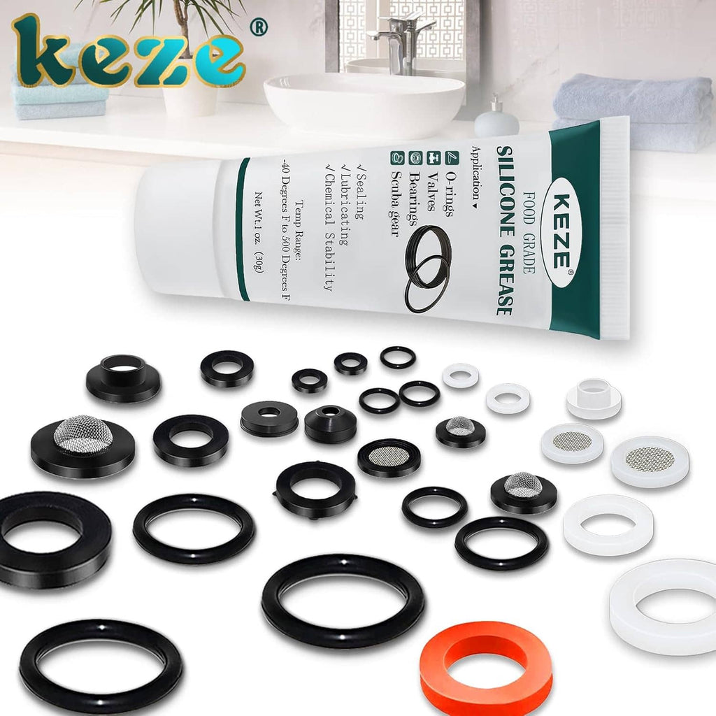 KEZE silicone grease tube with assorted O-rings and seal rings