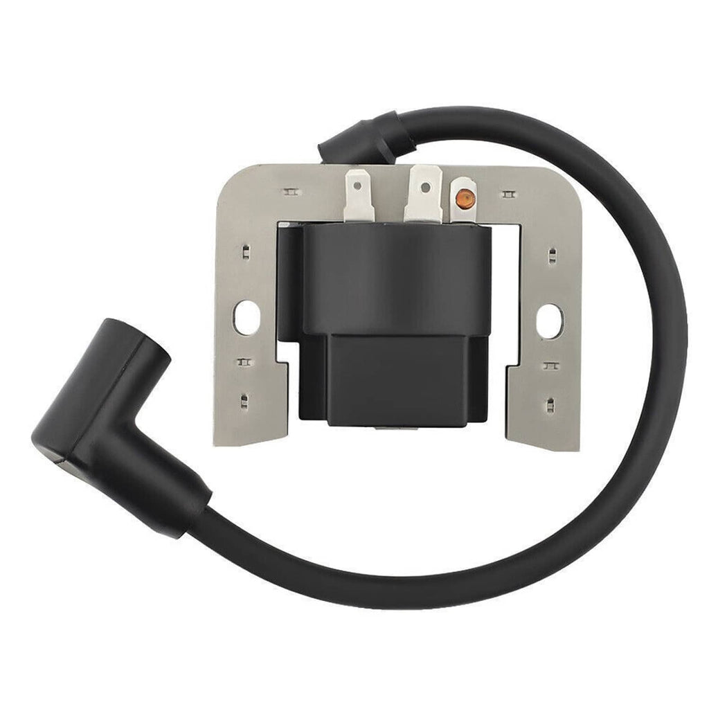 Ignition coil assembly with black module, gray bracket, and black spark plug boots