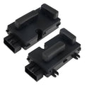 Power seat switch set with two black adjustment modules and multi-pin connectors