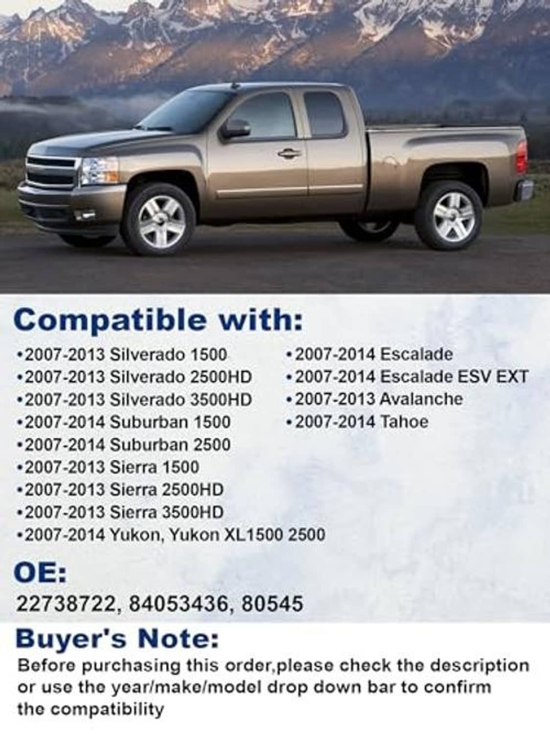 Silver pickup truck shown with a chrome passenger-side exterior door handle
