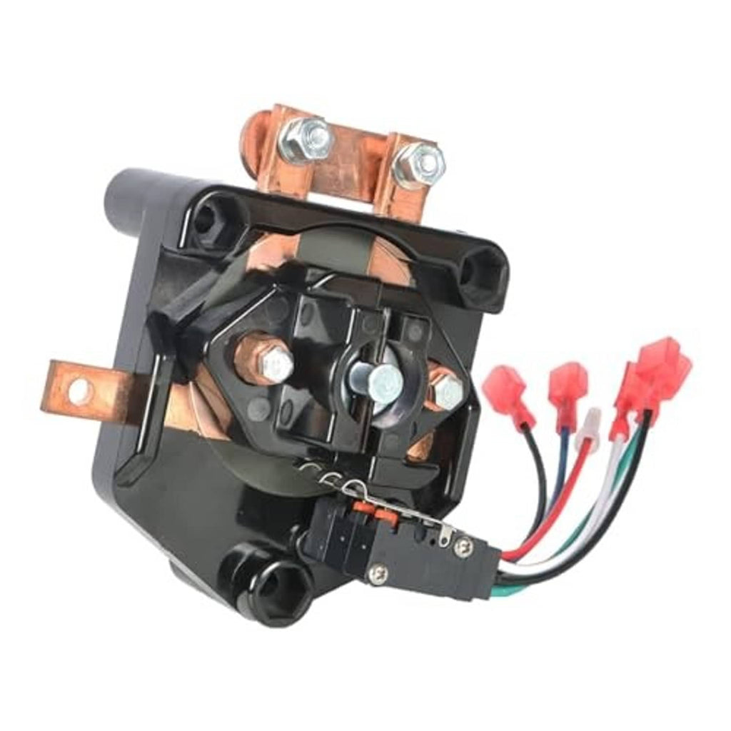 Forward/reverse golf cart switch assembly, black housing with copper terminals and red wire leads