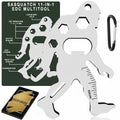 Sasquatch 11-in-1 EDC multitool keyring with hex wrenches, bottle and can openers
