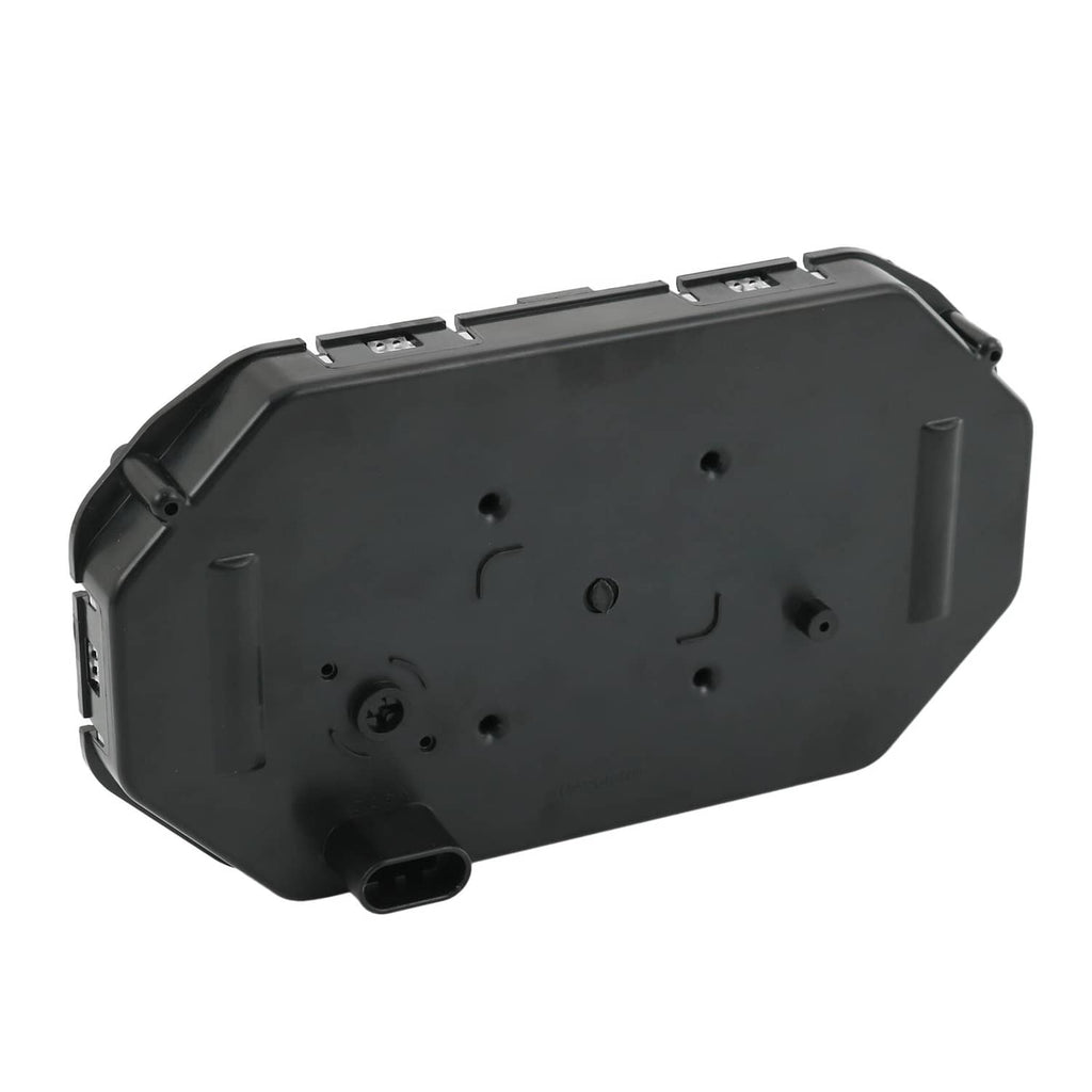 LCD speedometer gauge cluster back housing, black plastic with mounting holes