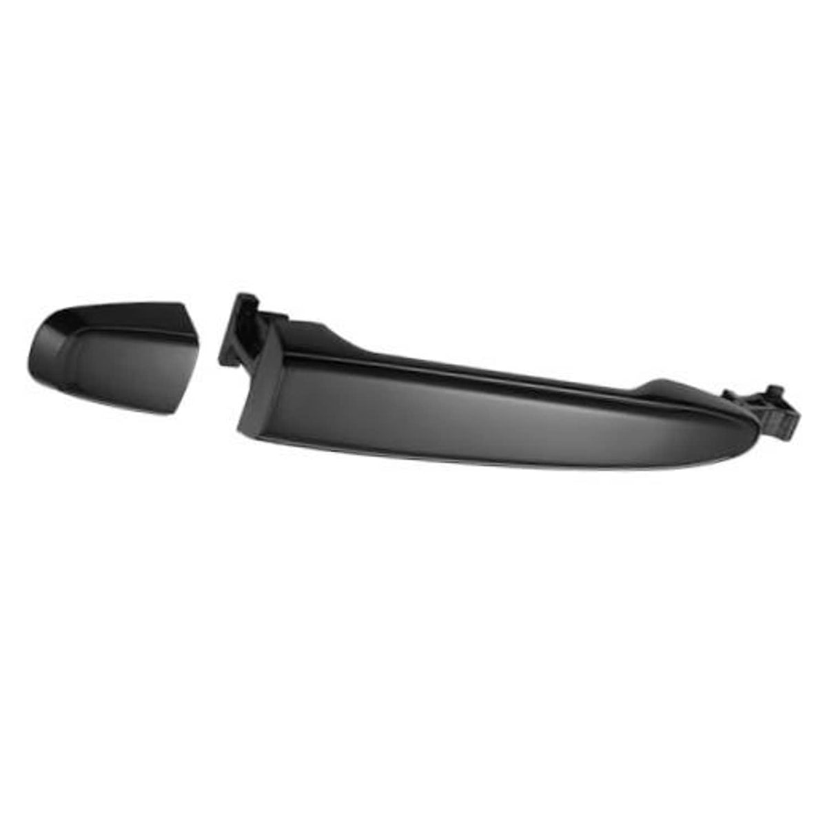Front exterior door handle, black finish, front right passenger side