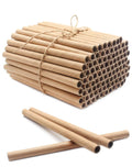 Cardboard mason bee nesting tubes refill, bundled in a pack with loose tubes visible