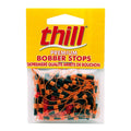 Thill bobber stops: fluorescent orange line stoppers in clear pack