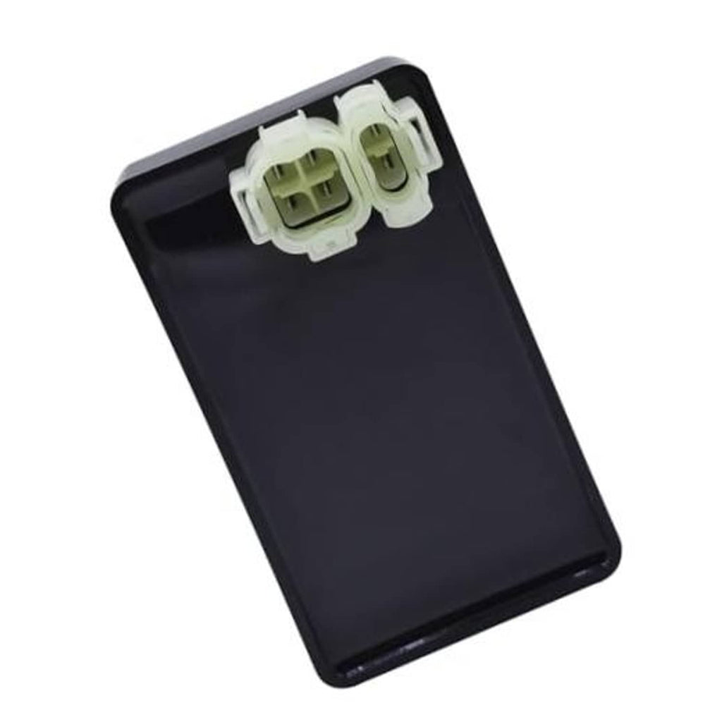 Ignition CDI box with dual electrical connectors, black case