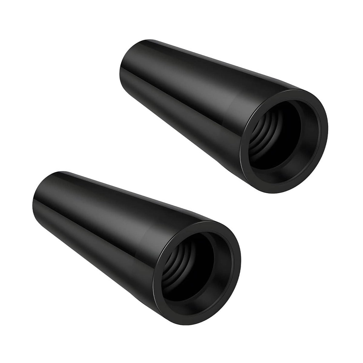 SHMZK flux core gasless replacement nozzle pair, black cylindrical tips