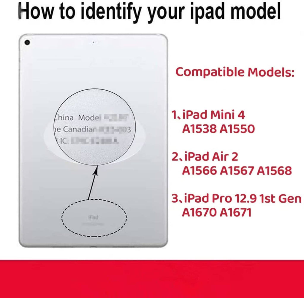 Home button replacement compatibility guide with iPad model location diagram