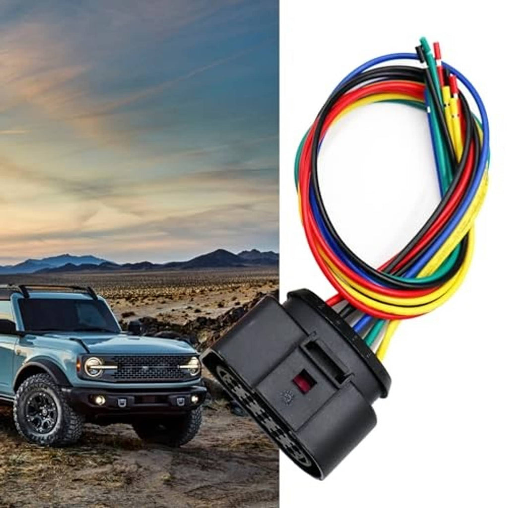 LIZAPUS 10-pin headlight connector with long multicolor wire harness