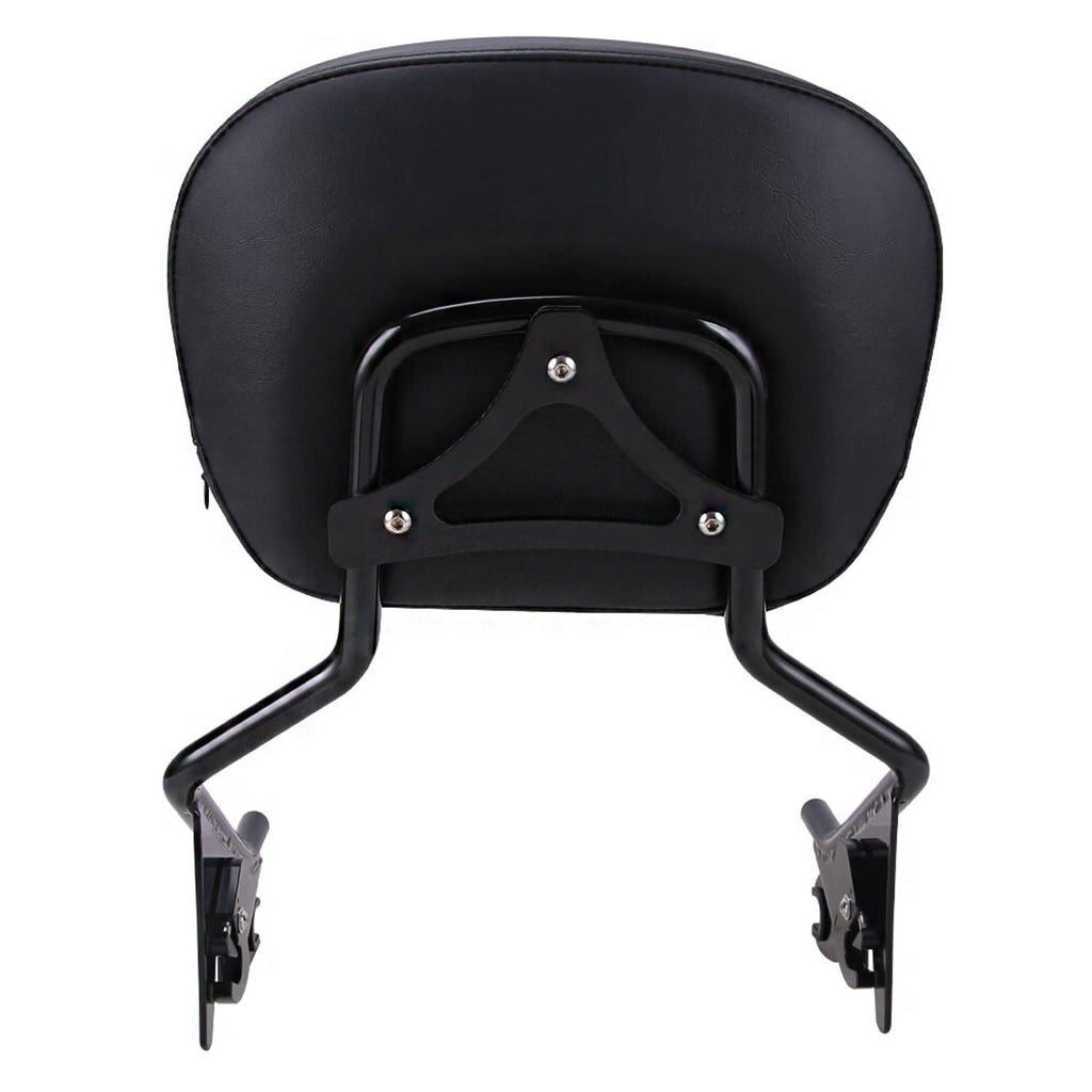 RivetOak For Harley Touring Models 2009-2024 Backrest Sissy Bar and Luggage Rack Black