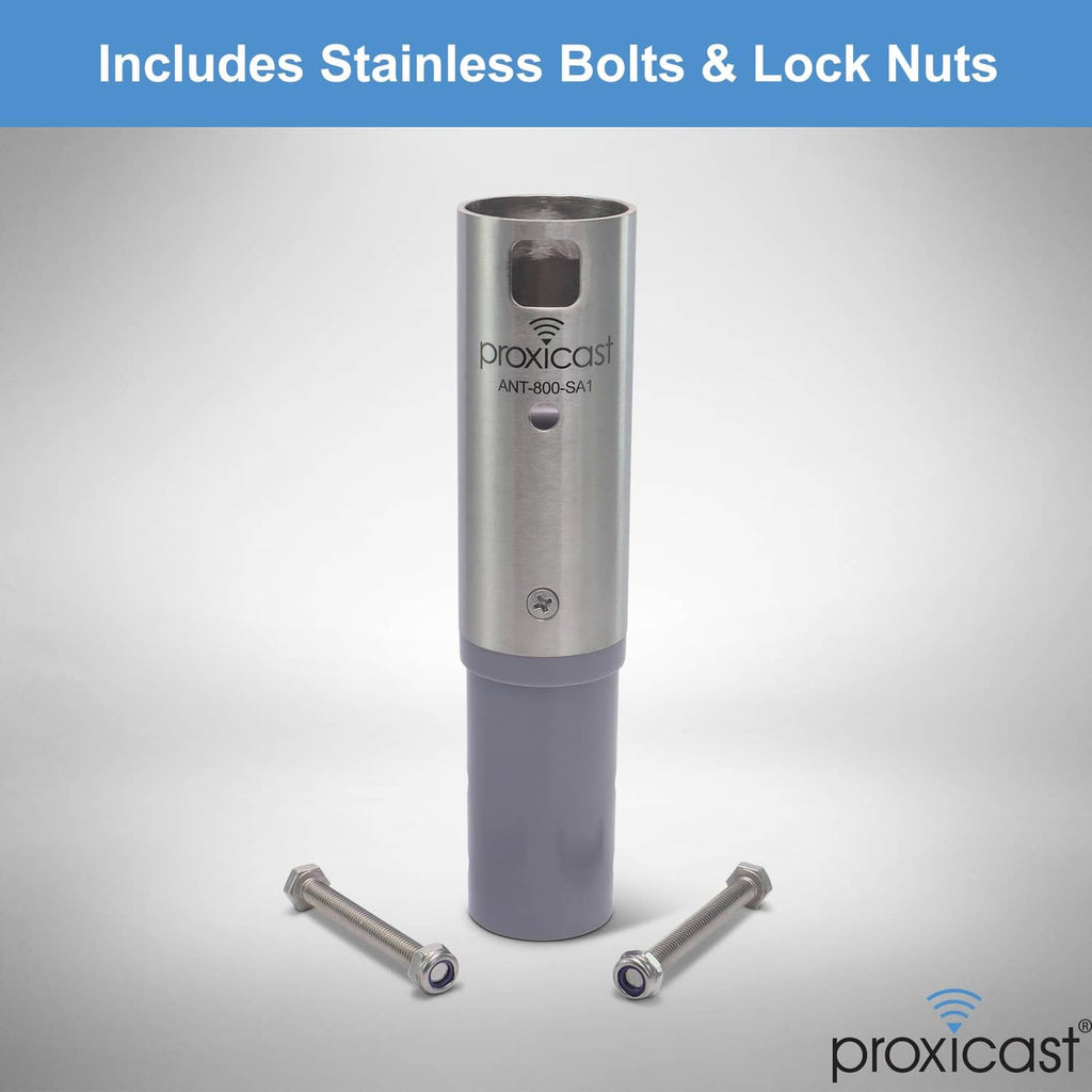 Starlink antenna adapter with two stainless bolts and lock nuts
