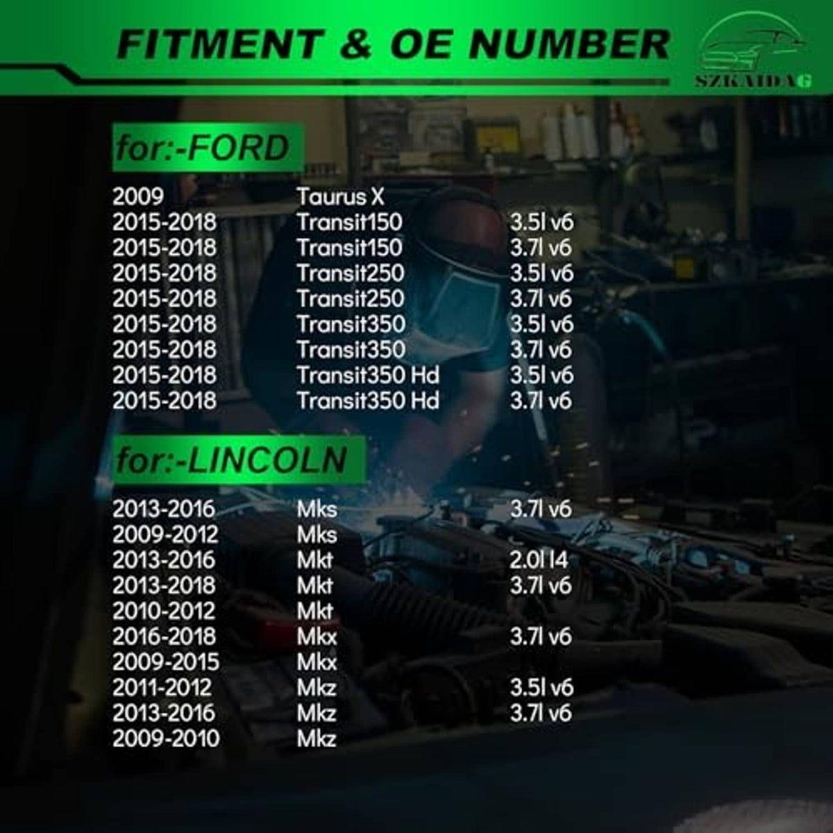 Camshaft position sensor fitment compatibility list for Ford and Lincoln models