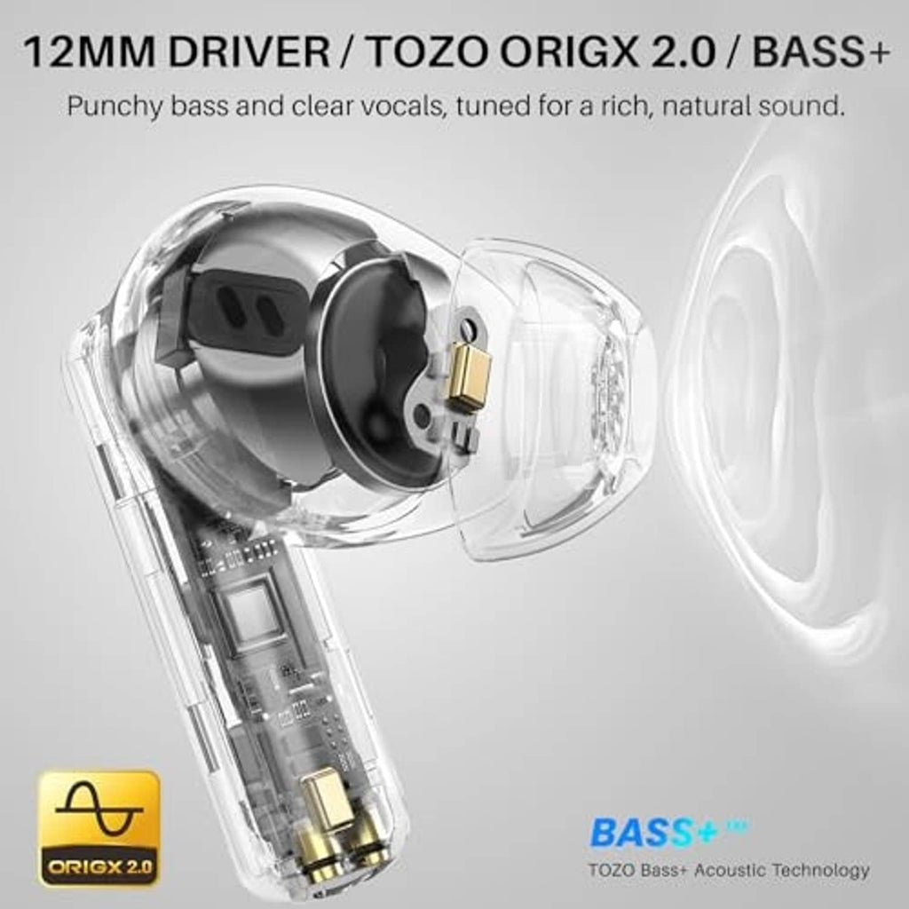 Transparent earbud driver design with TOZO ORIGX 2.0 and clear acoustic details