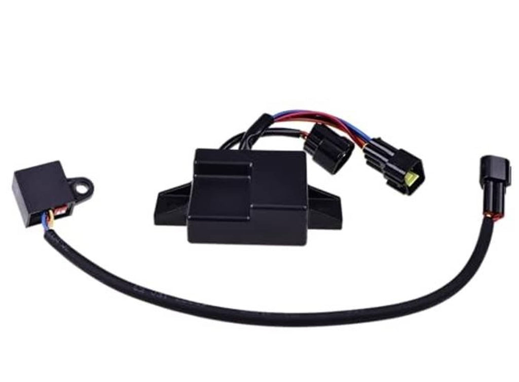 Ignition CDI box with wire harness and three electrical connector plugs