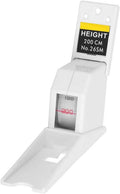 Retractable wall-mounted height measuring meter with display up to 200 cm
