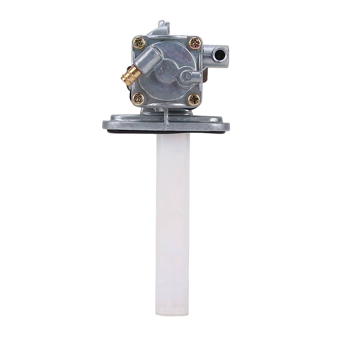 Fuel petcock valve switch with side cover and long white lever