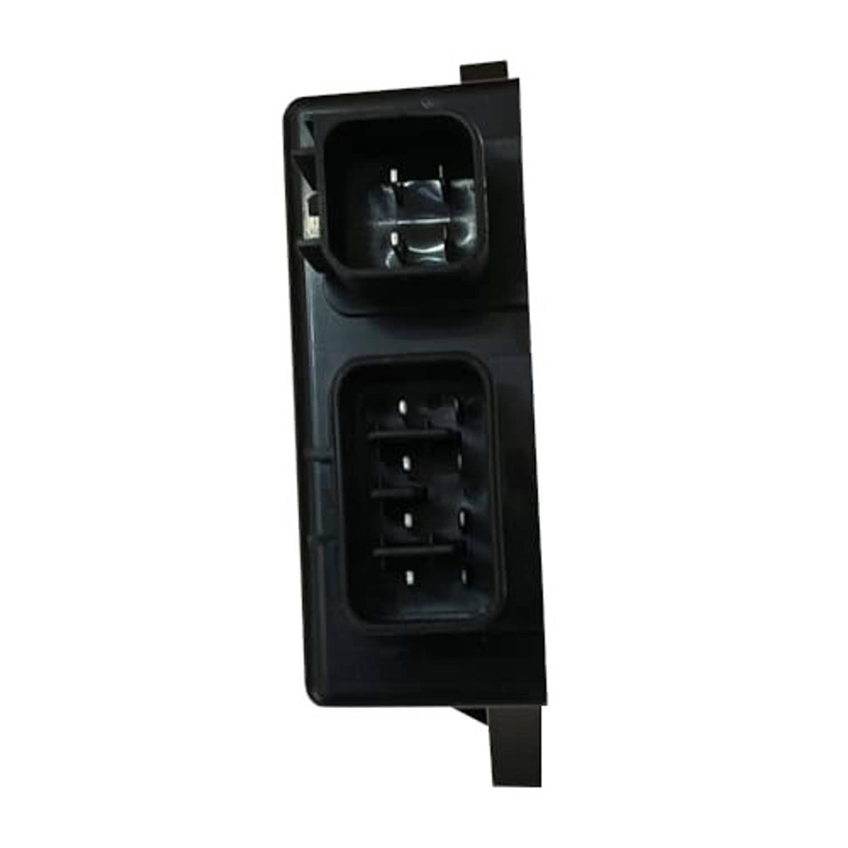 Ignition module CDI box showing twin socket ports on black housing