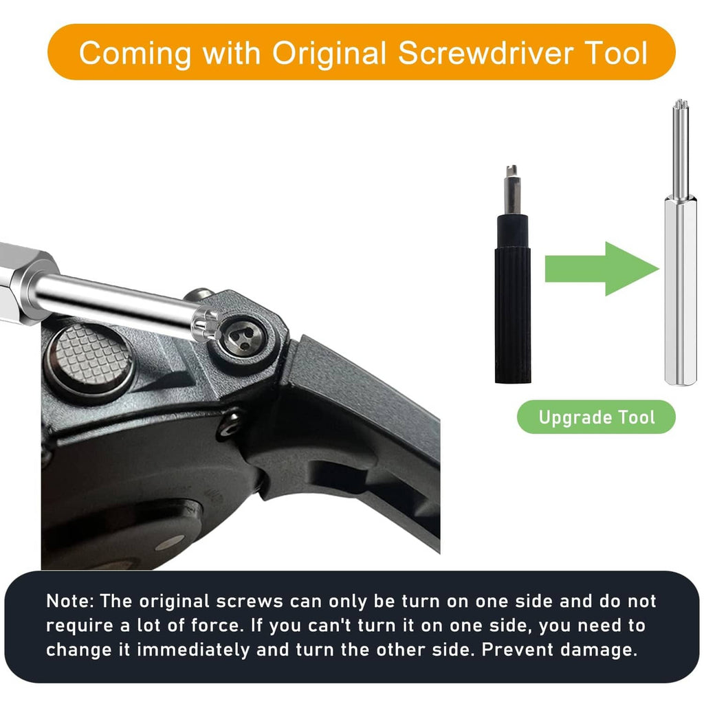 Screwdriver tool for watch band screws, with driver bit included