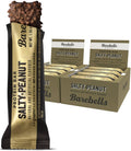 Salty peanut protein bar multipack with chocolatey coating in cardboard box