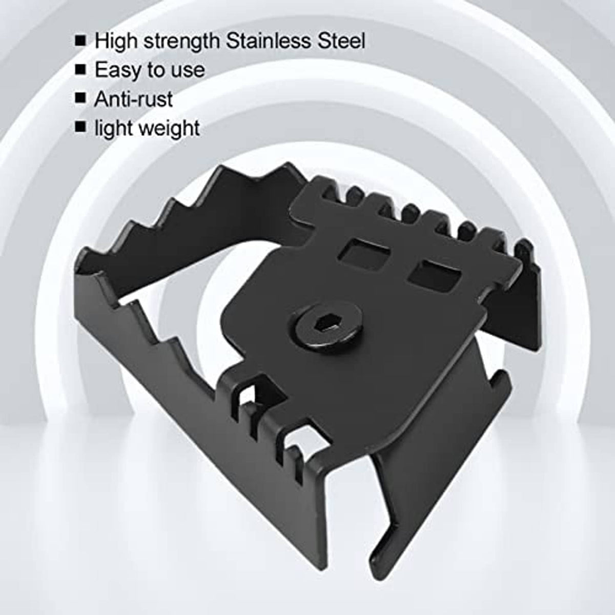 Matte black wide rear foot brake extension pedal with circular bolt hole