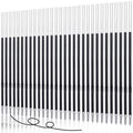 Ballpoint pen refills set with 1 mm tips, black ink, multiple slim barrels