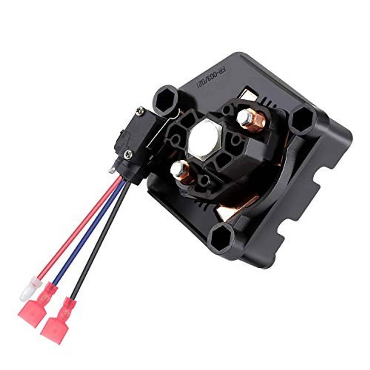 Golf cart forward and reverse switch assembly with black cover and multi-wire leads