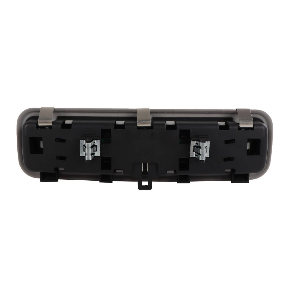 Gray rear dome light lamp with exposed black housing and metal connector tabs
