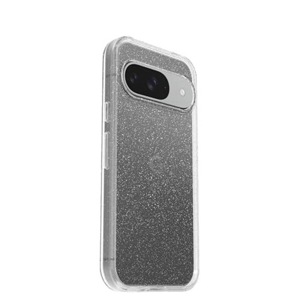 Clear glitter phone case with camera bump protection and snug phone fit