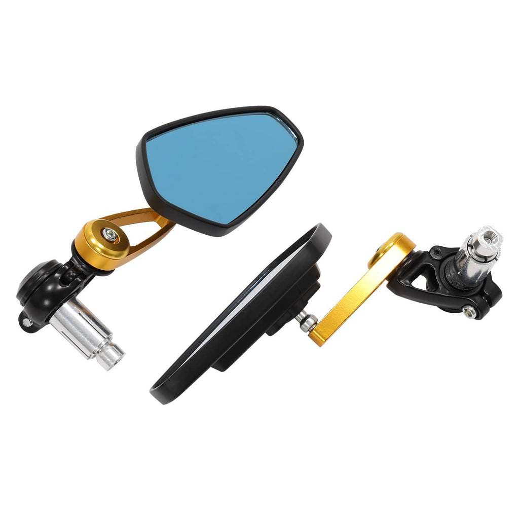 RivetOak Motorcycle 7/8" 22mm Bar End Side Mirrors For Suzuki SV650 GSX-S750 GSX-S1000