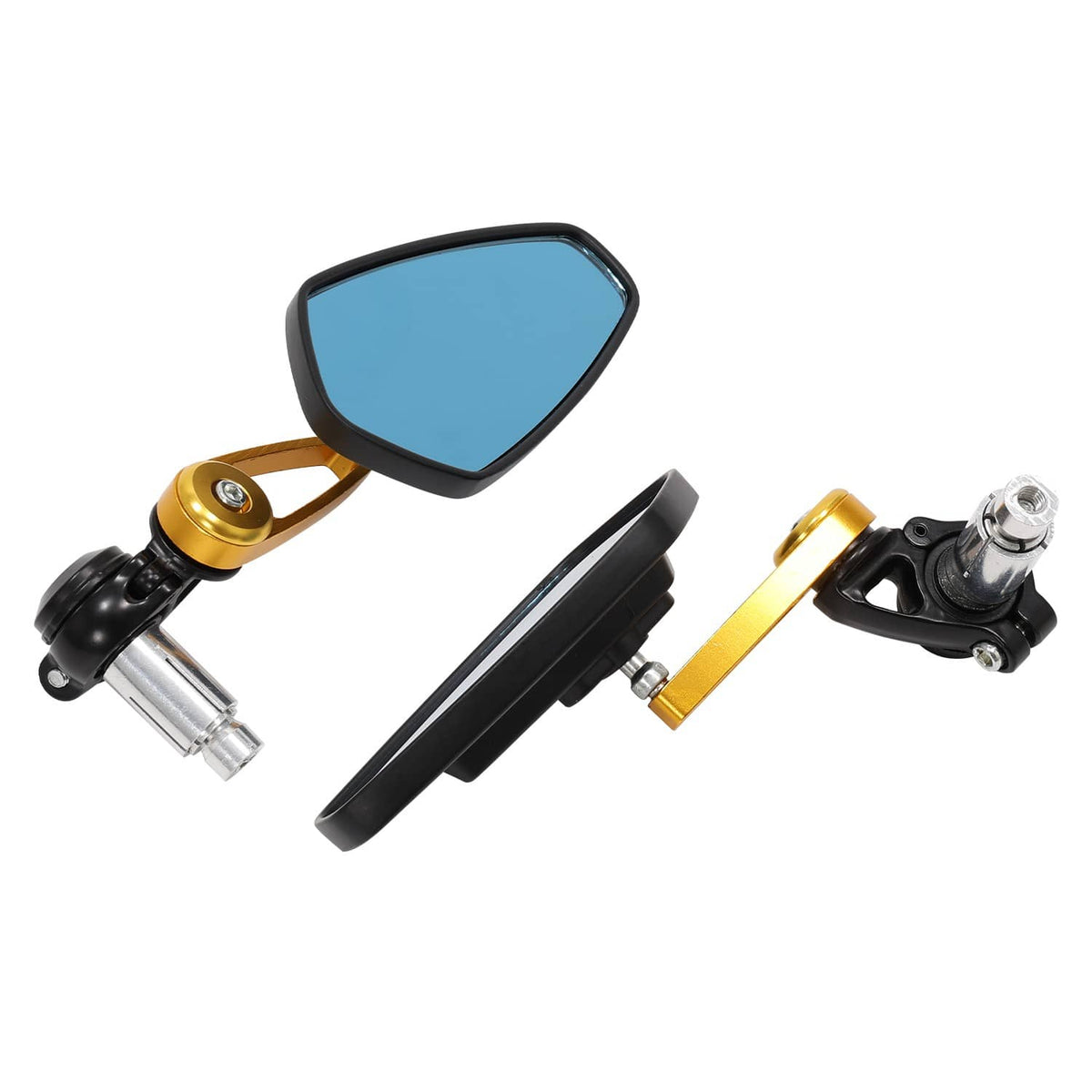 RivetOak Motorcycle 7/8" 22mm Bar End Side Mirrors For Suzuki SV650 GSX-S750 GSX-S1000